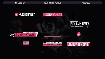 4k Modern Lower Thirds After Effects Templates