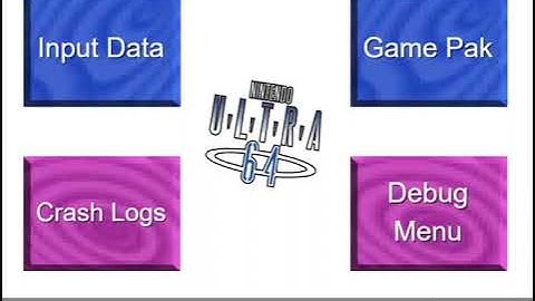 Ultra64 Very Early Prototype Menu