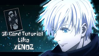 3d Card Like Xenoz | Alight Motion Tutorial Free Preset!