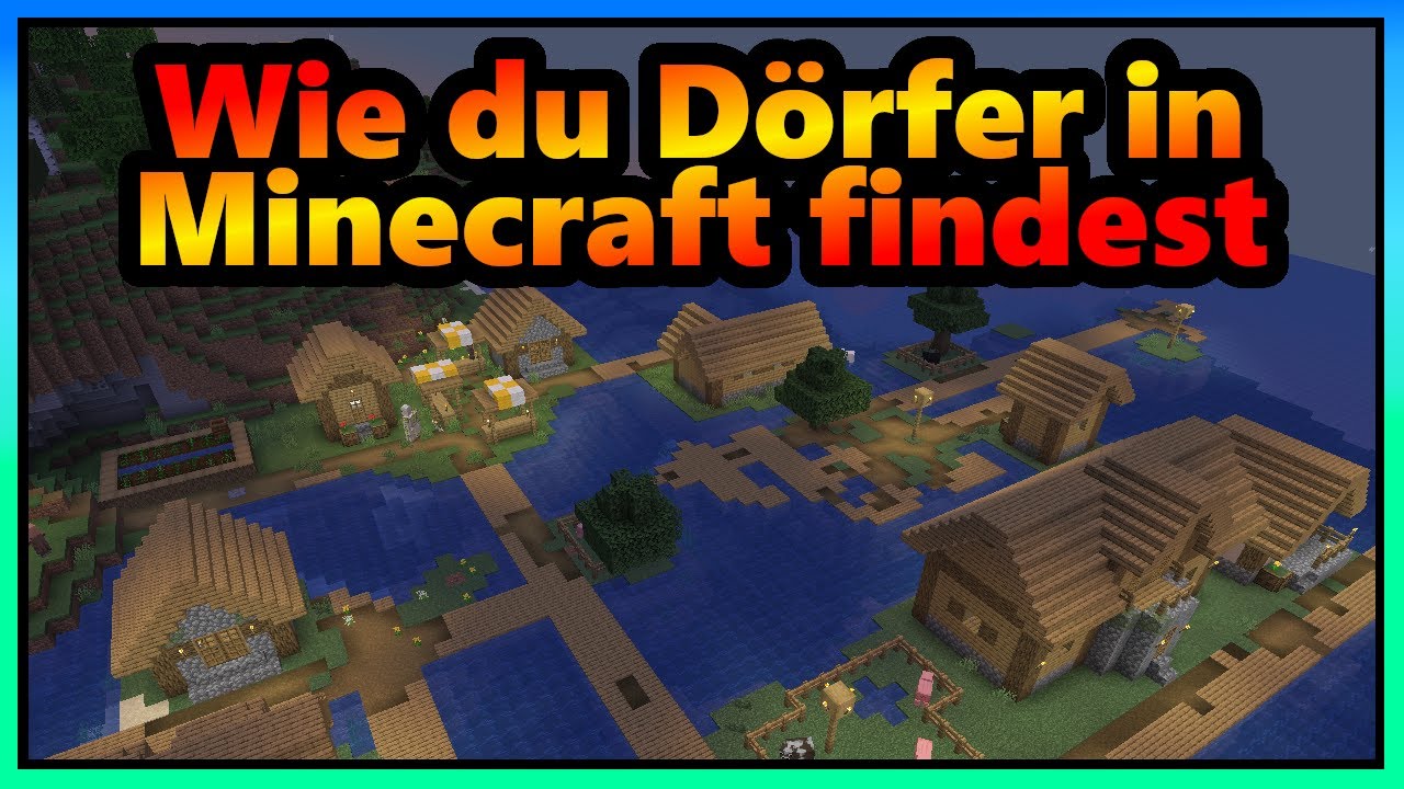 🏡 Minecraft Dorf finden leicht gemacht! 🧭 So findest du jedes Dorf ...