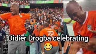 Chelsea legend Didier Drogba celebrates Ivory Coast win against DR Congo