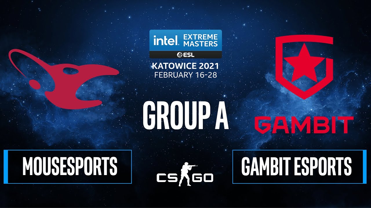 CS:GO - Gambit Esports vs. mousesports [Dust2] Map 1 - IEM Katowice 2021 - Group A