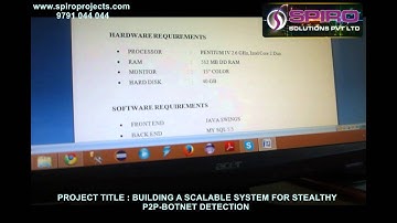 BUILDING A SCALABLE SYSTEM FOR STEALTHY P2P BOTNET DETECTION
