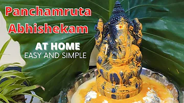 Ganesha abhishekam at home | ganapathi |ganesh chaturthi |  Shri Ganesha Abhishekam At Home | PREMA