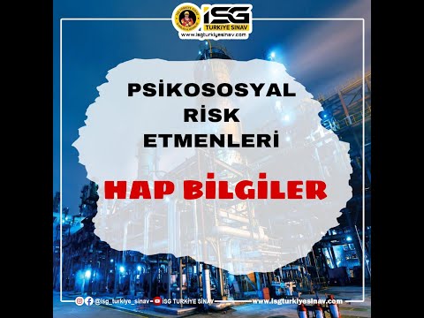 PSİKOSOSYAL RİSK ETMENLERİ HAP BİLGİLER (M NURULLAH ACAR)