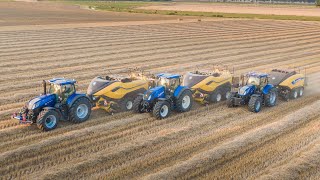 The end of a +1700 Hectares season! | 3 X New Holland Bigbaler | Straw 2021