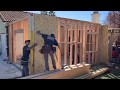 Room addition framing time lapse