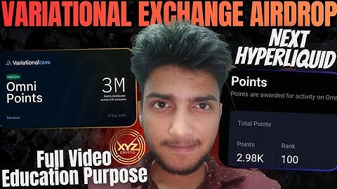 Variational Exchange Airdrop Step By Step Guide | Next Hyperliquid Like Lighter | XYZ Crypto 
