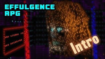 Intro Made Entirely of Text Symbols from Effulgence RPG (3D ASCII Sci-Fi)