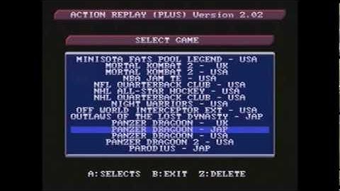 Action Replay Plus Review for the Sega Saturn