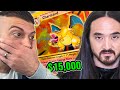 Steve Aoki Pulls The $15,000 Charizard | LIVE ON VIDEO