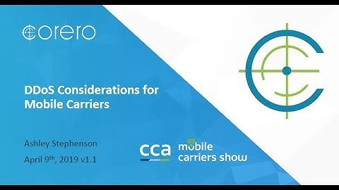 DDoS Considerations for Mobile Carriers