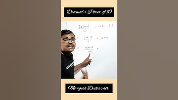 Decimal division shorts, Decimal ÷ Power of 10, division of Decimals #divisiontricks  #shorts