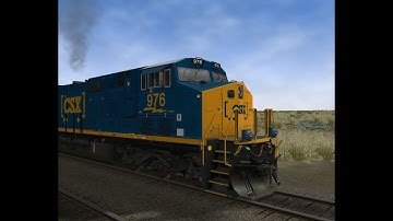 CSX ES44AH 976 leads a BNSF Z Train on the Scenic Sub. [Open Rails]