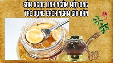 SÂM NGỌC LINH NGÂM MẬT ONG - TÁC DỤNG - CÁCH NGÂM - GIÁ BÁN