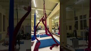 Aerial Silk #aerial #aerialvideo #posetutorial #falling #silk #silklove #posetutorial #aerialtricks