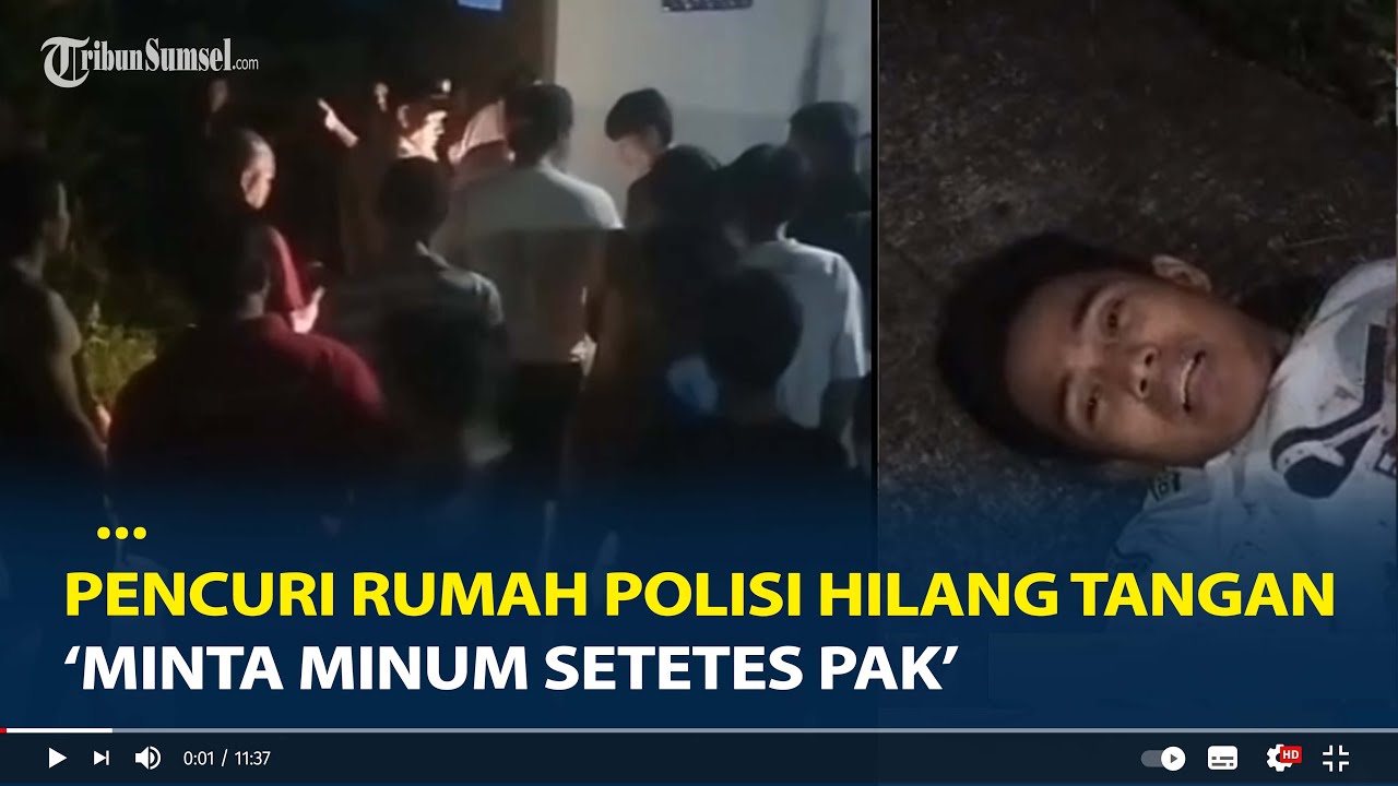 Pencuri Rumah Polisi Hilang Tangan Saat Coba Kabur dari Warga, Minta Minum Setetes Pak