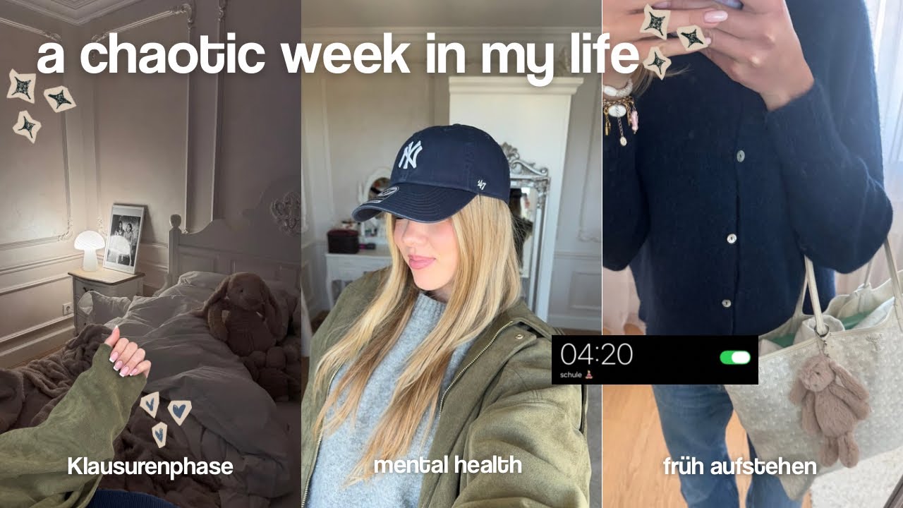 Eine chaotische Woche in meinem Leben (Klausurenphase,mental breakdowns, realtalk) 🧖🏼‍♀️☕️