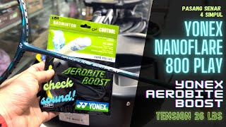 YONEX Nanoflare 800 & YONEX Aerobite Boost yellow black M26 C27