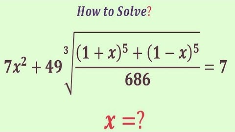 An Amazing Algebra Challenge | Olympiad Question | Can you Solve this? | x=?