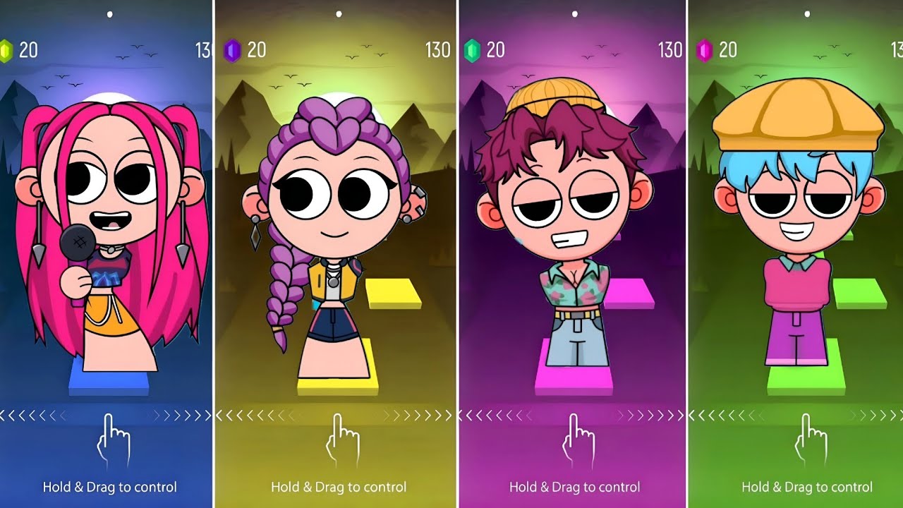 Kpop Demon Hunters: Tiles hop EDM RUSH #55