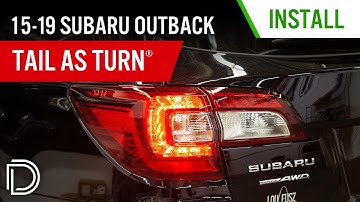 How to Install  Tail as Turn® Module for 2015-2019 Subaru Outback | Diode Dynamics