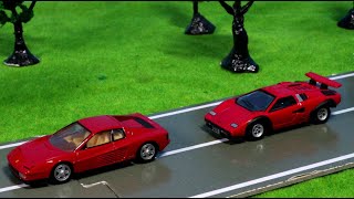 Ferrari Vs Lamborghini 4 Stop Motion