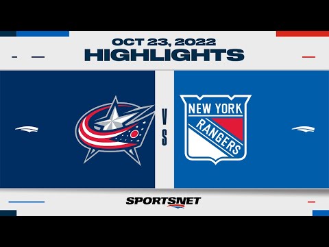 NHL Highlights | Blue Jackets vs. Rangers - October 23, 2022