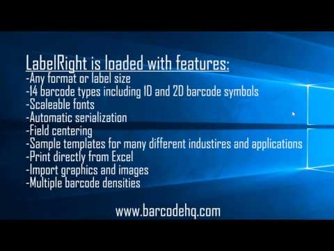 How To: Create and Print Bar Code Labels using LabelRIGHT Ultimate Label Printing Software