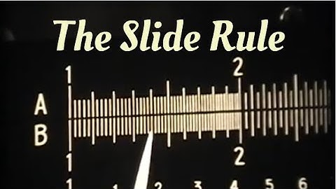How to Use a Slide Rule - Easy Explanation / Lesson - 1957