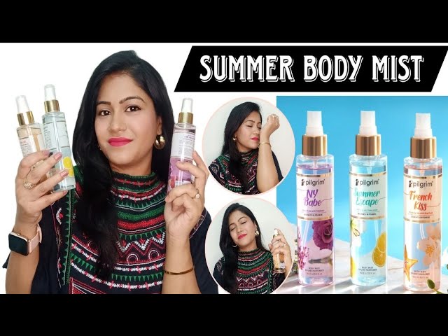 Pilgrim French Kiss, Summer Escape and Ny Babe Review  Lasts 8+ Hours  #review #ad #collab #bodymist 