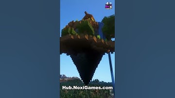 Creating a skyblock island #minecraft #reels #minecraftbuild  #builds #gaming #speedrun