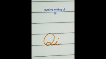 how to write capital Q with a small letter I #calligraphy #handwriting #viralshorts