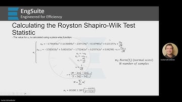 Royston Shapiro-Wilk Test Statistic Formula - Engineering Statistics
