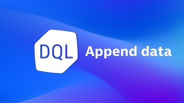 Append Data in DQL –  Append Command