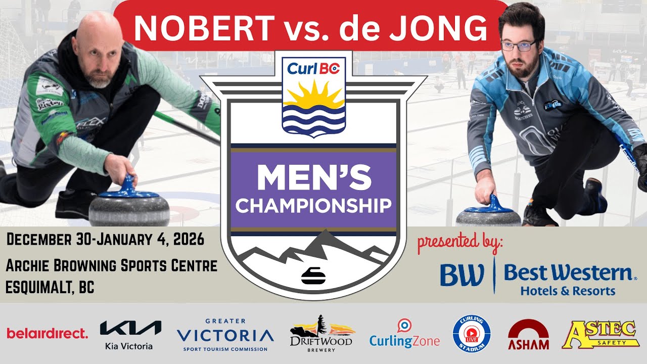 FEATURE: Cameron de Jong vs. Rob Nobert - Draw 10 - BC Men's Curling Championships by Best Western