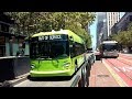 Buses at Market and 4th St (ft. Ivy the New Flyer XE40 Demonstrator!)