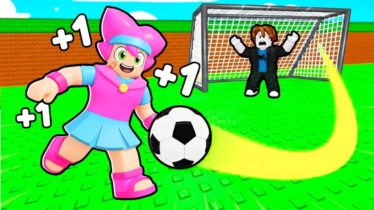 CADA SEGUNDO +1 PATADA para ser El MEJOR JUGADOR de FÚTBOL en Roblox!