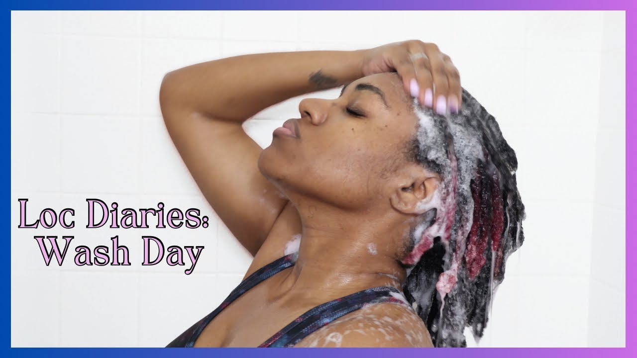 Loc Wash Day Routine #WashDay #locdiaries - YouTube
