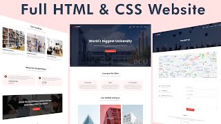 How To Make Website Using HTML & CSS | Full Responsive Multi Page Website Design Step by Step screenshot 3