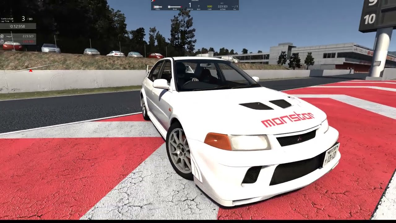 Assetto Corsa mitsubishi evo6 tme barcelona layout gp 2025 02 22