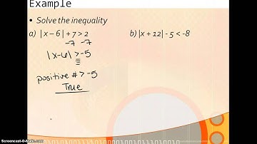 Special Case Absolute Value Inequalities