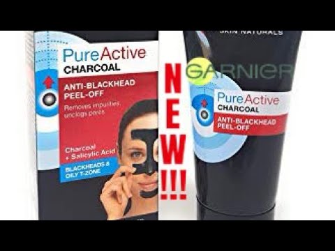 GARNIER PURE ACTIVE CHARBON/CHARCOAL NEW!!! || ANTI BLACK HEAD PEEL OFF ...