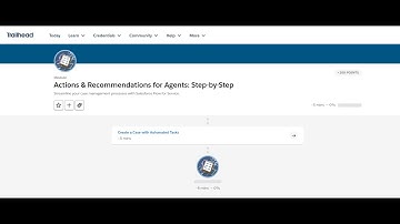 Actions & Recommendations for Agents: Step-by-Step Trailhead | #trailheadbadges