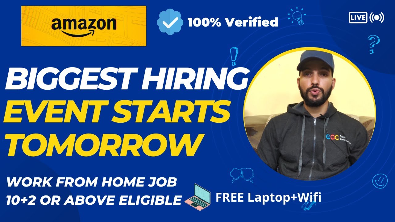 Amazon Biggest Hiring Event Starts Tomorrow Dont Miss Youtube