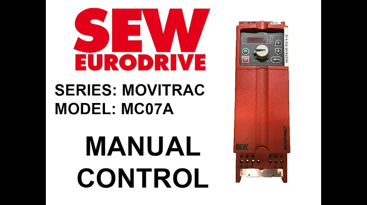 SEW Eurodrive MC07A Movitrac - Manual control from Operator panel (MC 07 A / OP Control )