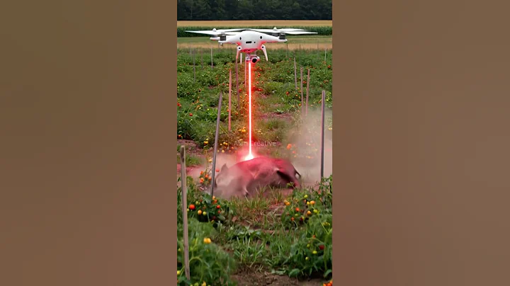Drone to kill harmful pigs #villagelife#smartfarming #rurallife #farmingtraditions#farming101