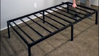 Twin Bed Frames Metal Platform Twin Size Bed Frame 14 Inch Max 2000lbs assemble