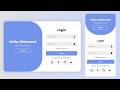 Animated Login + Register Form with Responsive Design | HTML CSS JS
