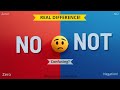 NO vs NOT — Stop Using Wrong!